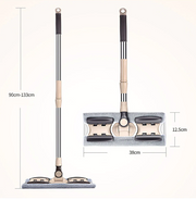 BWOHOPS Flat Mop Floor Cleaning Mop For Bucket Dust Swob Magic & Easy & Microfiber Broom Rotating Superfine Fiber Swabs - FloorCleaningSolution