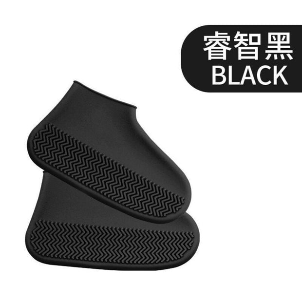 Outdoor Latex Shoe Cover Silicone Cycling Rain Shoes Boot Covers Reusable Waterproof Thickening Non-slip Wear Foot Cover Protect - FloorCleaningSolution