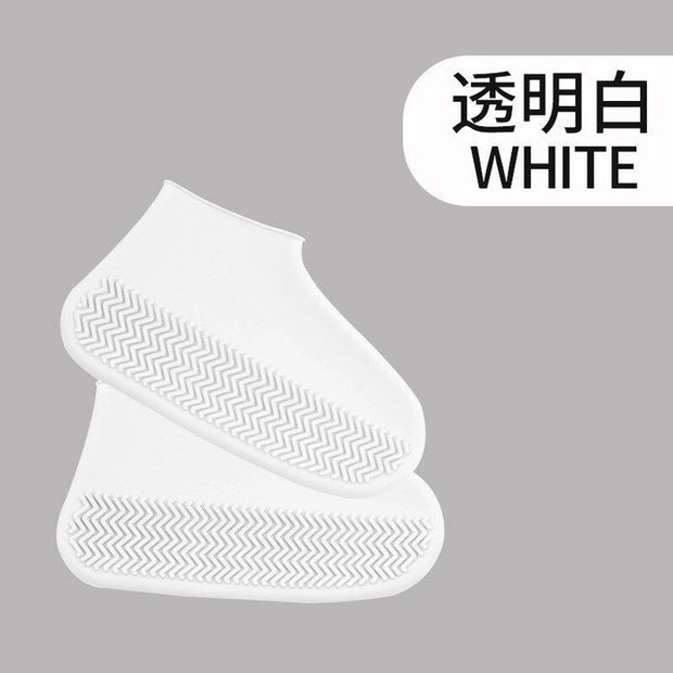 Outdoor Latex Shoe Cover Silicone Cycling Rain Shoes Boot Covers Reusable Waterproof Thickening Non-slip Wear Foot Cover Protect - FloorCleaningSolution