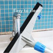 Plastic Floor Squeegee With Twist Pole 45cm-75cm Floor Cleaning Wiper Rubber Squeegees Floor Cleaner For Window Bathroom Kitchen - FloorCleaningSolution