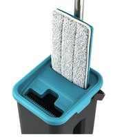 Flat Squeeze Mop and Bucket Set - FloorCleaningSolution