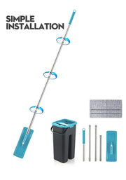 Flat Squeeze Mop and Bucket Set - FloorCleaningSolution