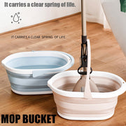 Folding Plastic Mop Bucket Camping Wash Bucket With Handle Collapsible Floor Mop Cleaning Fishing Car Wash Bucket Household Tool - FloorCleaningSolution