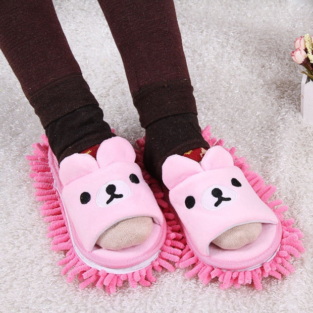 Cartoon Dust Removable Slippers - FloorCleaningSolution