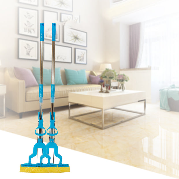 Sponge Mop With Stainless Steel Telescopic Pole - FloorCleaningSolution