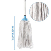 House cleaning tools Cotton thread  Mop Stainless steel Handle Manually Dehydration Mops Circular Household Cleaning mop floor - FloorCleaningSolution